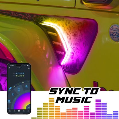 XK GLOW XKMAX APP CONTROL JEEP AIR VENT LIG - MXVENRGBKI