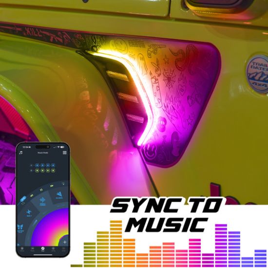 XK GLOW XKMAX APP CONTROL JEEP AIR VENT LIG - MXVENRGBKI