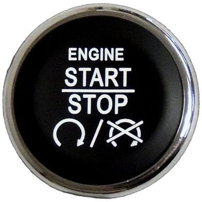 Picture of Crown Automotive Jeep Replacement Push To Start Ignition Switch Button - 1FU931X9AC