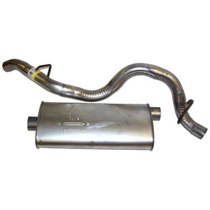 Picture of Crown Automotive Jeep Replacement Exhaust Muffler and Pipe Assembly - 52019241AC