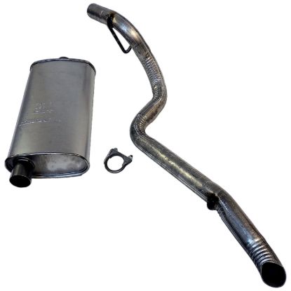 Picture of Crown Automotive Jeep Replacement Exhaust Muffler and Pipe Assembly - 52101052AE