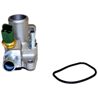 Picture of Crown Automotive Jeep Replacement Engine Coolant Thermostat Housing Assembly - 68211424AA