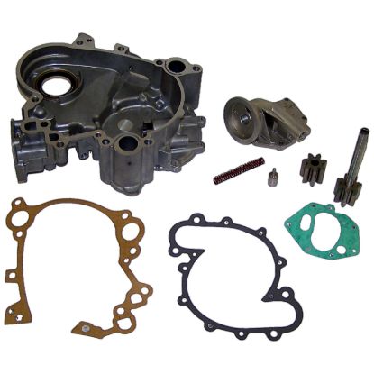 Picture of Crown Automotive Jeep Replacement Engine Oil Pump and Timing Cover Assembly - 8129373K