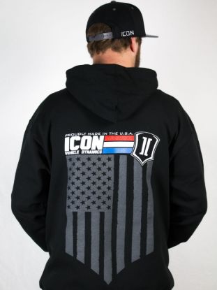 Picture of ICON Vehicle Dynamics Sweatshirt - ICON-HOODY-GI-BLK-XXXL