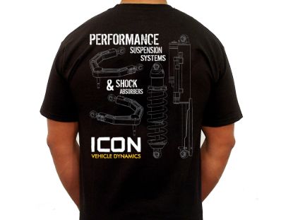 Picture of ICON Vehicle Dynamics T-Shirt - ICON-TEE-RD-BLK-M