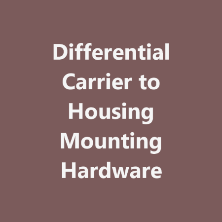 Picture for category Differential Carrier to Housing Mounting Hardware