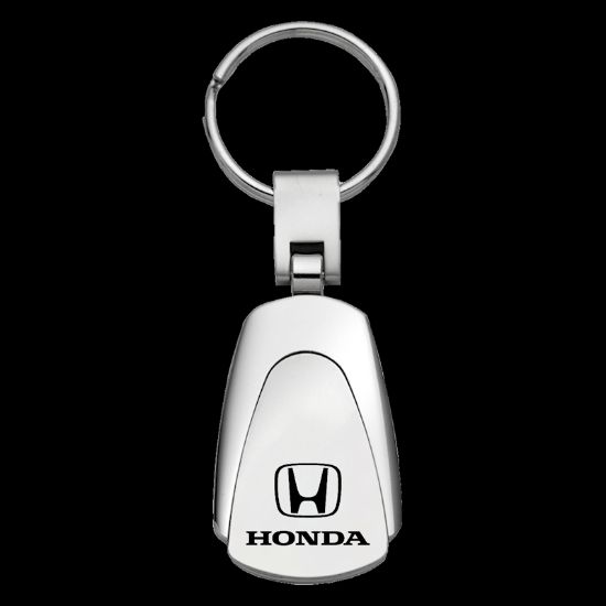 AUTO GOLD TEARDROP KEYCHAIN HONDA - KC3HON