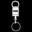 AUTO GOLD VALET KEYCHAIN FORD OVAL - KCVFOR