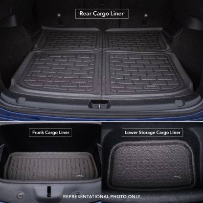 3D MATS/U-AC CARGO LINER; 2 PC.; REAR; KAGU BLAC - 1LU0011309