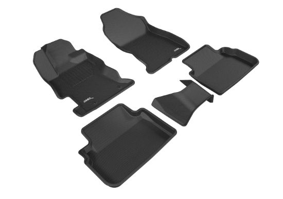 3D MATS/U-AC 3D KAGU FLOOR MAT 2 ROW SET BLACK - SB02201509