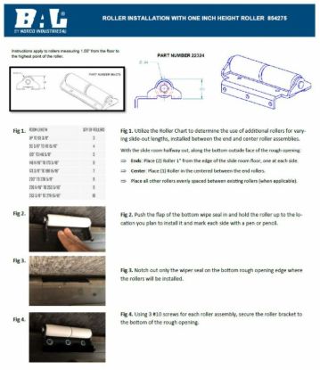 BAL NORCO REPLACEMENT SLIDE ROLLER - 22324