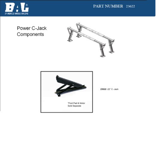 BAL NORCO C JACK  REPLACEMENT 22 IN MANUAL - 23622
