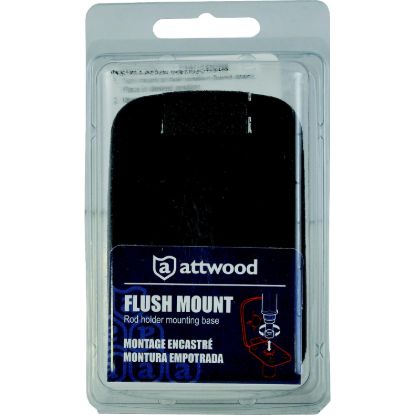 ATTWOOD MARI FLUSH MOUNT W/COVER BLK - 50227