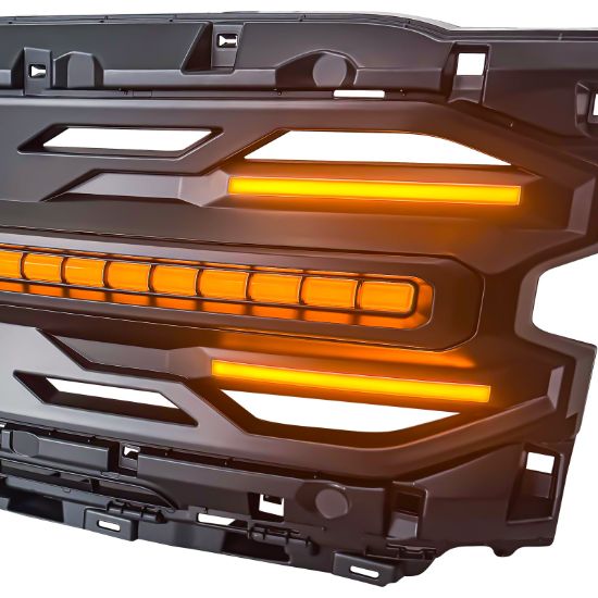 AMERICAN MOD ARMOR GRILLE SMOKED DRL AMBER LIGHT - AMFMAA0194