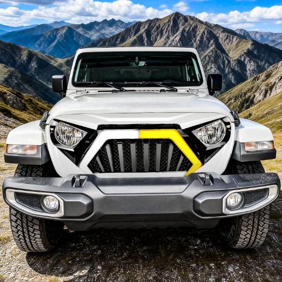AMERICAN MOD GOLIATH GRILLE DRL WHITE/BLACK - MJPCA00142