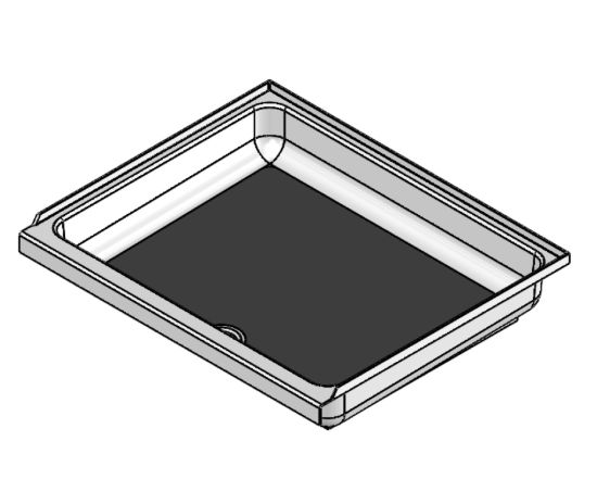 S.RECREATION SHOWER PAN 30 X 36 WHITE CENTER - SP3036WC