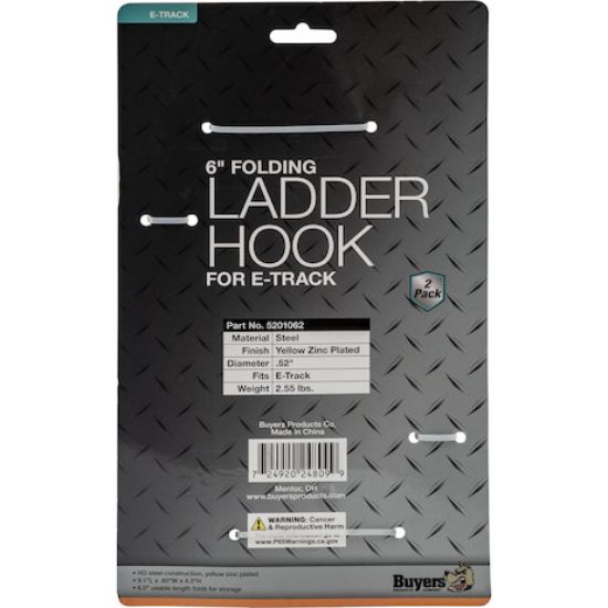 BUYERS PROD E-TRACK LADDER HOOK W/ SWIVEL  2-PK - 5201062