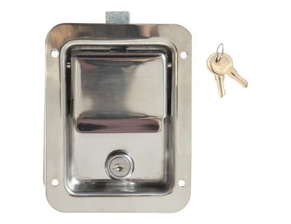 BUYERS PROD LATCH FLUSH STD.LK SS W/LL71 CYL&KE - L3885