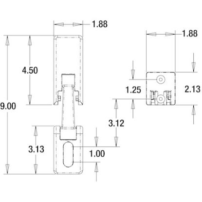 BUYERS PROD LATCH DRAW PLASTIC RUBBER - WJ212