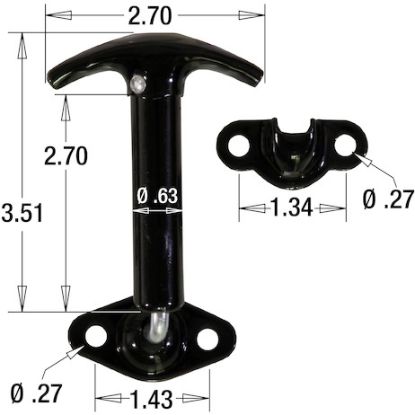 BUYERS PROD HOOD CATCH 90 ELBOW BAGGED W/ - WJ96WCB