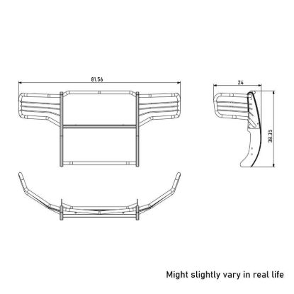 BLACK HORSE GRILLE GUARD - 17GS14MA