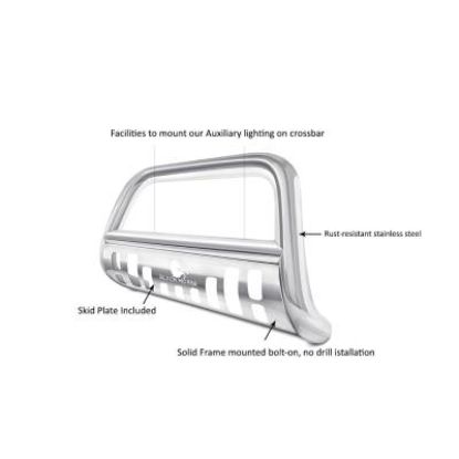 BLACK HORSE STAINLESS STEEL BULL BAR - BBDG115SP