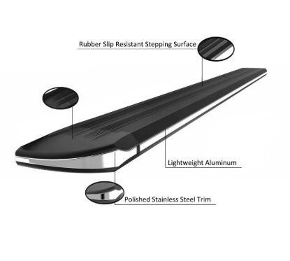 BLACK HORSE EXCEED RUNNING BOARDS - EXT784