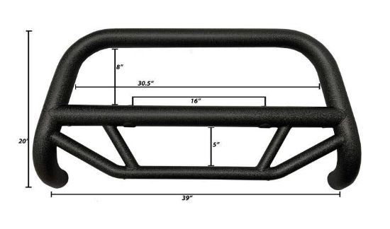 BLACK HORSE MAX T BULL BAR - MBTMG403