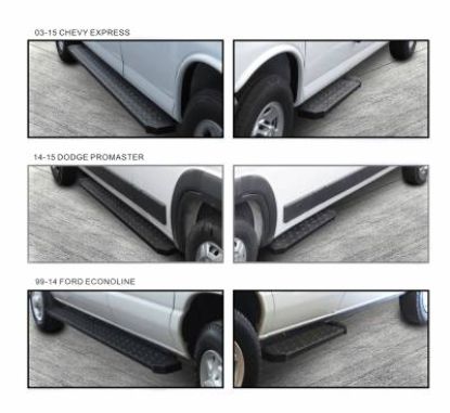 BLACK HORSE 1999-2014 FORD E-150 RUNNING BOARDS - RFOR203796