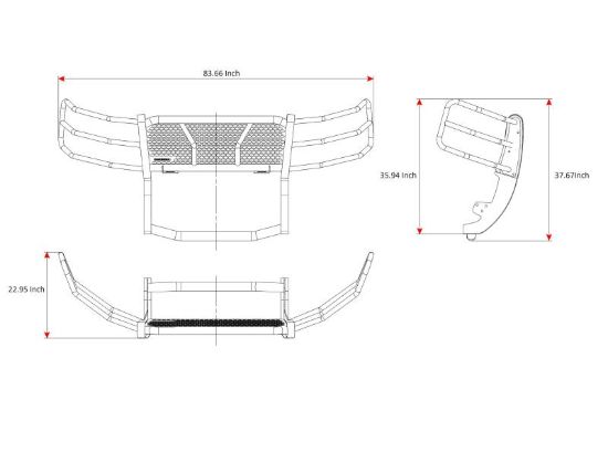 BLACK HORSE 2007-2013 CHEVROLET SILVERADO 1500 - RUCHSI07B