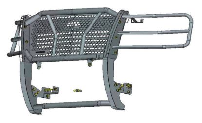 BLACK HORSE RUGGED HEAVY DUTY GRILLE GUARD 2007 - RUCHTA07B
