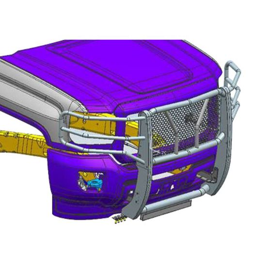 BLACK HORSE RUGGED HEAVY DUTY GRILLE GUARD 2015 - RUGMSI15B