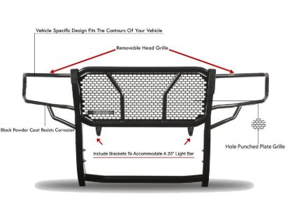 BLACK HORSE RUGGED GRILLE GUARD - RUTOTA05B