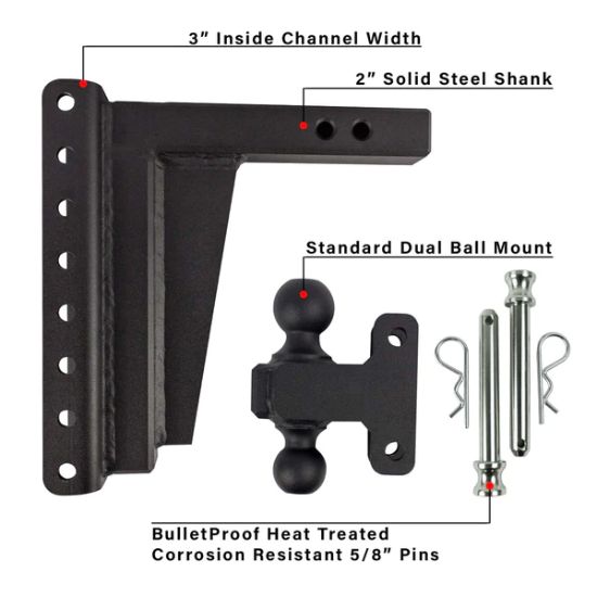 BULLETPROOF 2.0' EXTREME DUTY 10' DROP/RISE - ED2010