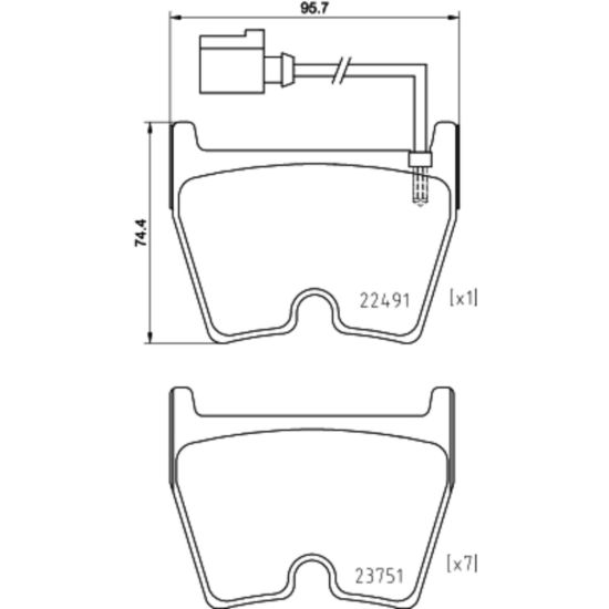 BREMBO BRAKE PAD - P85152X