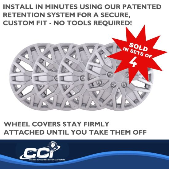 COAST2COAST WC 10 U SPOKE  SILVER  15'  SET  4 - 105115S