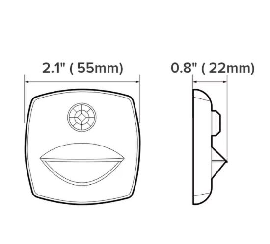 CREATIVE PRO LED RV COURTESY MOTION SENSOR STEP - 0011203UBS