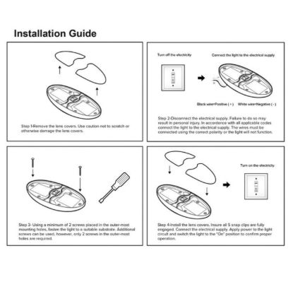CREATIVE PRO LED RV INTERIOR DOUBLE PANCAKE LIGH - 0016045CW