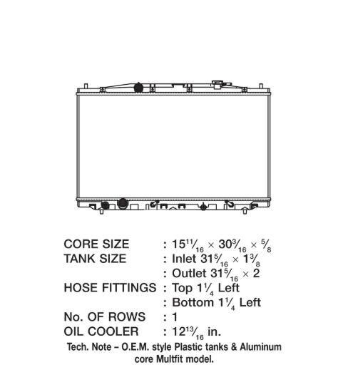 CSF RADIATOR HONDA ACCORD - 3368