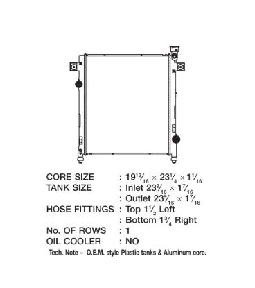 CSF RADIATOR JEEP LIBERTY - 3425