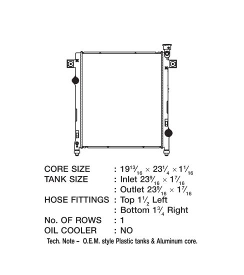CSF RADIATOR JEEP LIBERTY - 3425