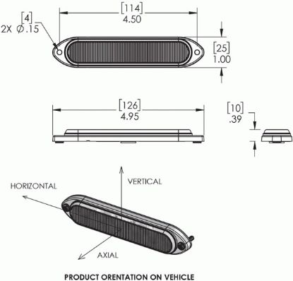 GROTE PERLUX EMERGENCY LTG  CLEAR  LED 6 DIODE - 78141