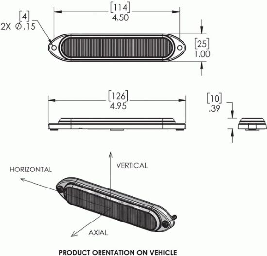 GROTE PERLUX EMERGENCY LTG  CLEAR  LED 6 DIODE - 78141