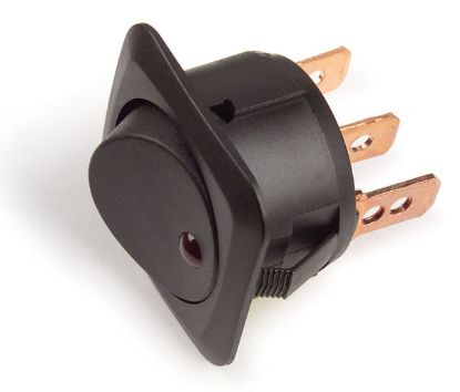 GROTE PERLUX ROCKER SWITCH  LED  25 AMP  3 BLADE - 822130