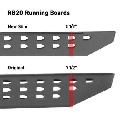 GO RHINO RB20 SLIM RUNNING BOARDS - 69400073ST