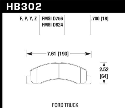HAWK FORD EXCURSION 2001 - HB302Y700