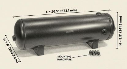 HORNBLASTER 5 GALLON AIR TANK - TA507H