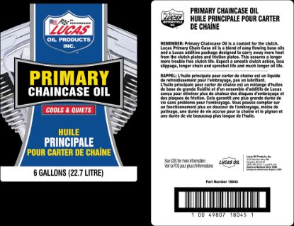 LUCAS OIL PRIMARY CHAINCASE OIL/1X1/6 GALLON - 18045