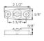 OPTRONICS MINI LED M/C;A;CL LENS;HOR/VERT;SLF - MCL14CAGBP