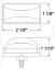 OPTRONICS LED MARK LIGHT STUD MOUNT;AMBER; PO - MCL95ABP